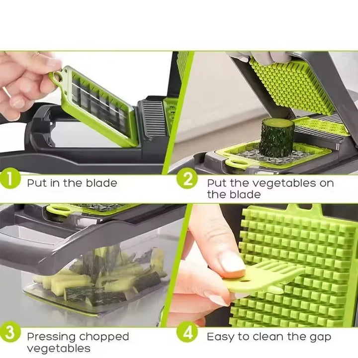 Vegetable cutting artifact multi-functional carrot diced potato shredder grater kitchen household anti-cut hand wipe slice