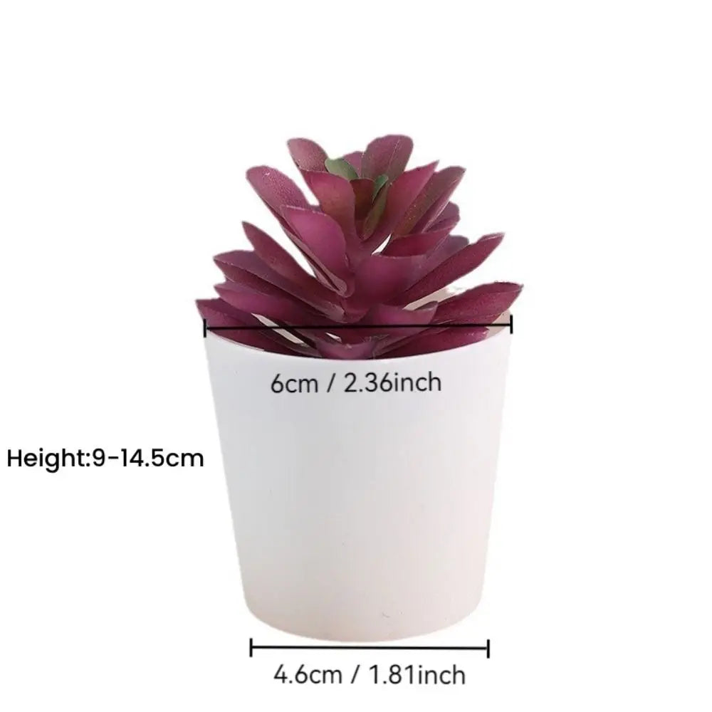 "miniature fake succulent plants bulk set for events"