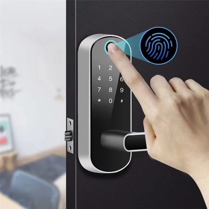B68A Tuya Wifi Smart Fingerprint Door Lock App Remote Control Keyless WIFI Digital Touchscreen Lock NFC IP67