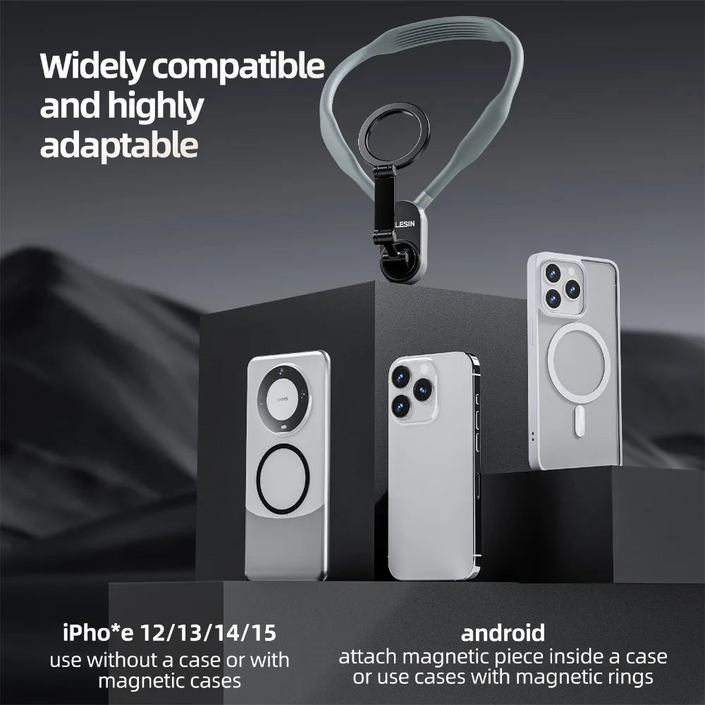 TELESIN MNM-001 ADAPTS To Mobile Phone Magnetic Neck Integrated Stand For First View Shooting Shock Absorption