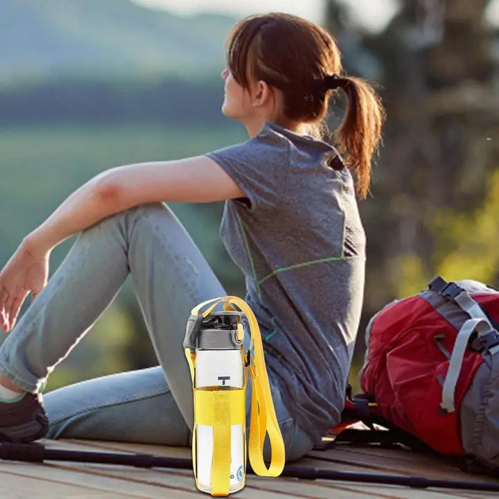 Water Bottle Sling Water Bottle Sling Portable With Adjustable Shoulder Strap Cup Storage Case For Stainless Steel Sport Energy