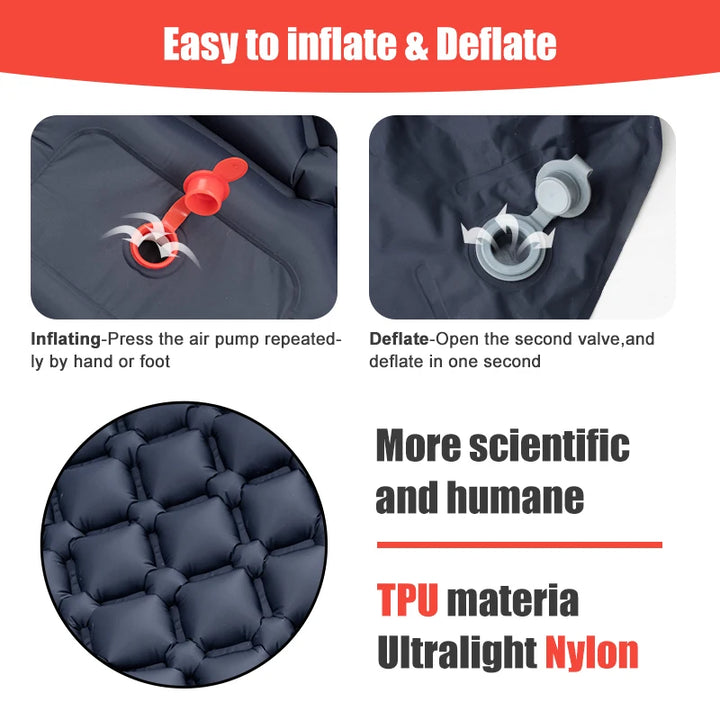 compact sleeping pad with extra cushioning for hip support USA first shipping