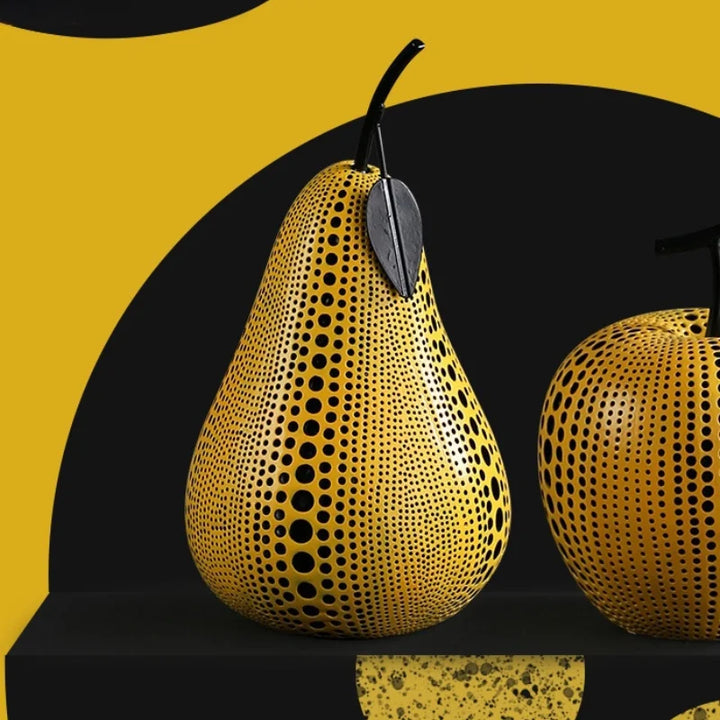 pumpkin desk decor with artistic design
