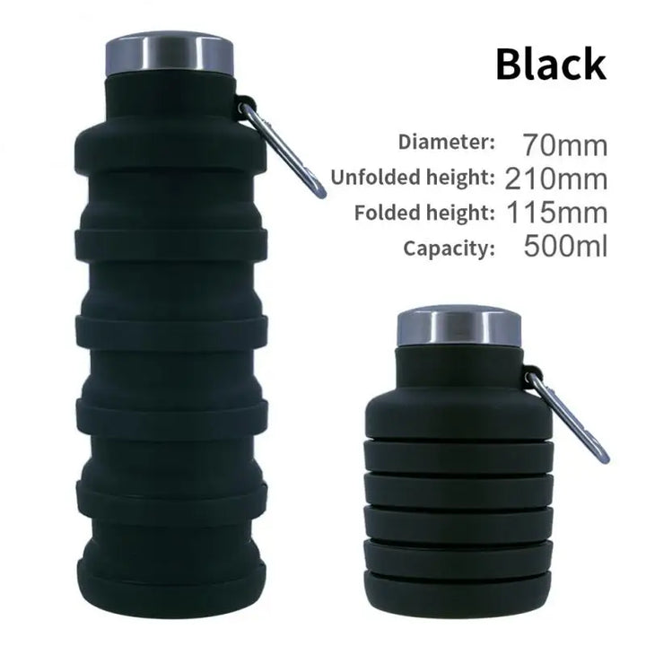 collapsible silicone water bottle for travel USA.