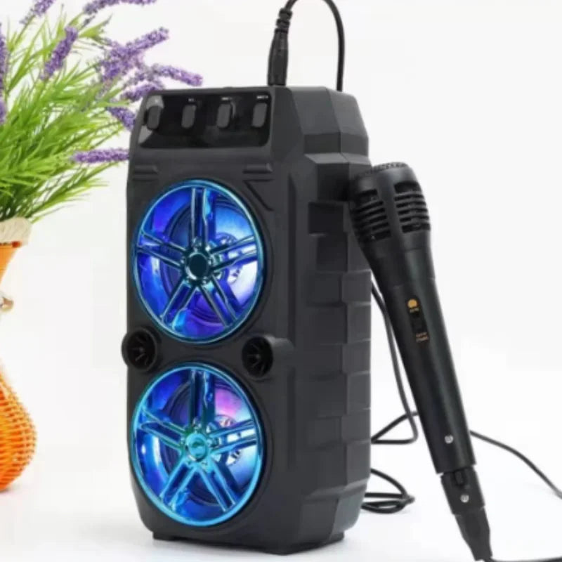 Wireless Dual Speaker Outdoor Portable High Volume Square Dance Subwoofer Card Insertion Caixa De Som Bluetooth Speaker Soundbar
