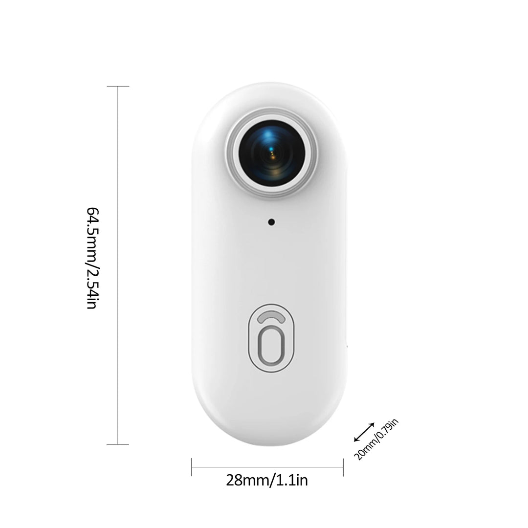 1080P Tiny Action Camera WiFi Sports Camera 120° Wide Angle Lens Video Camera with Magnetic Lanyard Back Clip Water Resistant