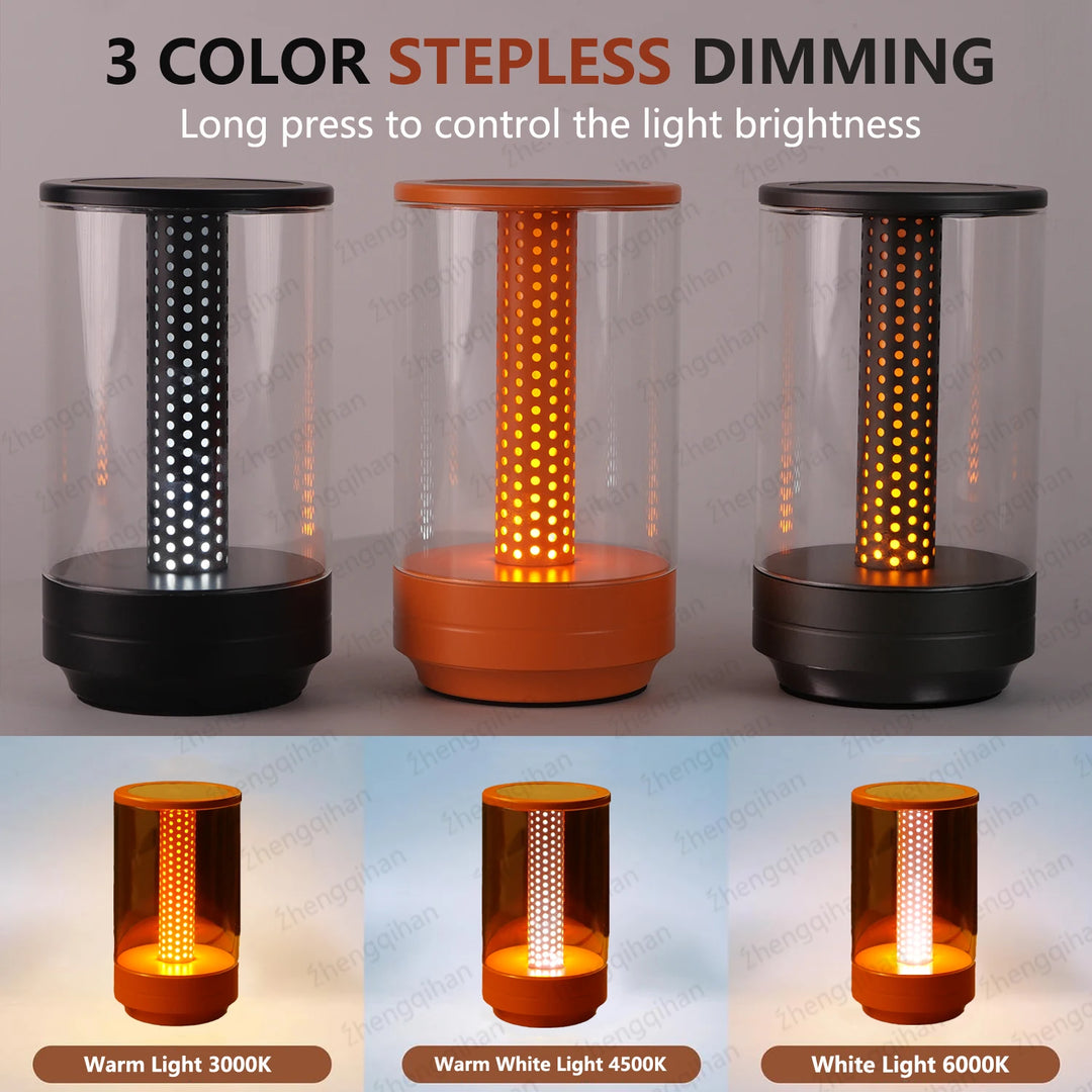 USB rechargeable small table lamp with touch control