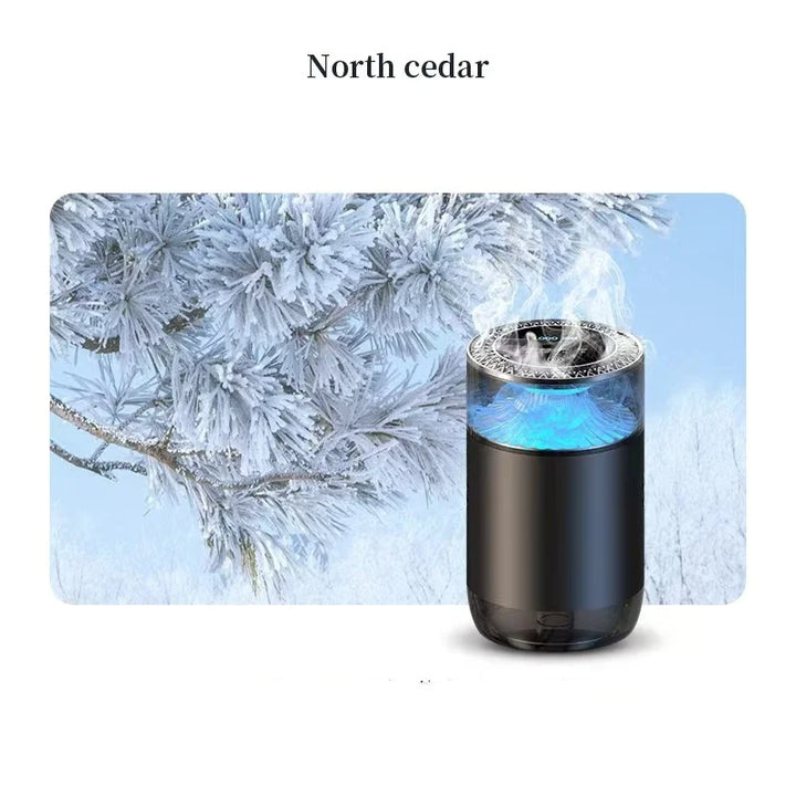 New Smart Car Air Freshener Rechargeable Car Aroma Diffuser Cloud Mist with Sound Pickup Lamp RGB Light for Automotive Interior