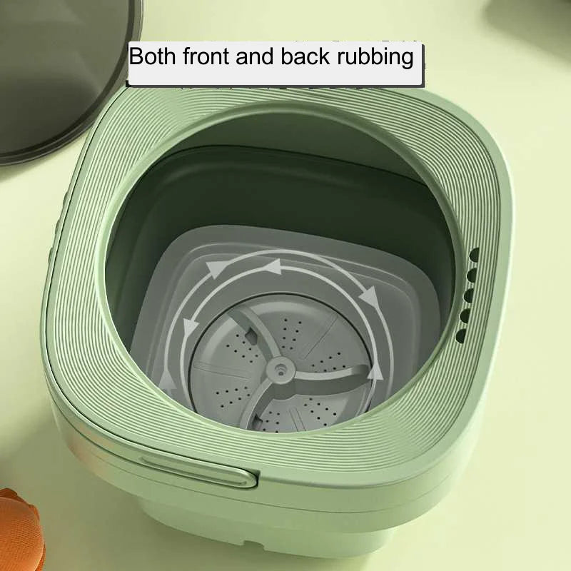 Foldable Mini Washing Machine For Socks Underwear Panties Portable Mini Washing Machine Big Capacity 3 Models With Spinning Dry