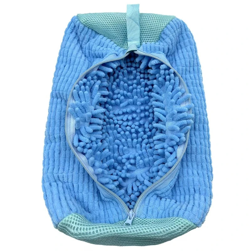 shoe laundry bag used for cleaning sneakers in washing machine
