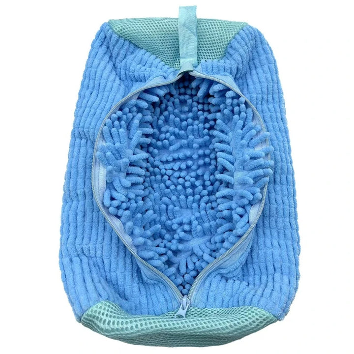 shoe laundry bag used for cleaning sneakers in washing machine
