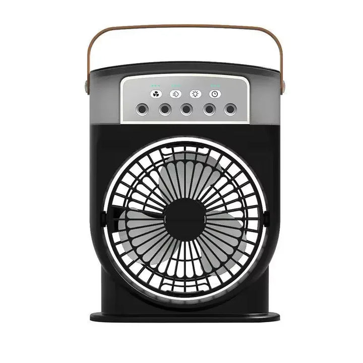 Portable Air Conditioner Fan 5-Hole Spray Air Cooing Mini Electric Fan HumidifierTable Fan For Home Air Cooler LED Night Lights