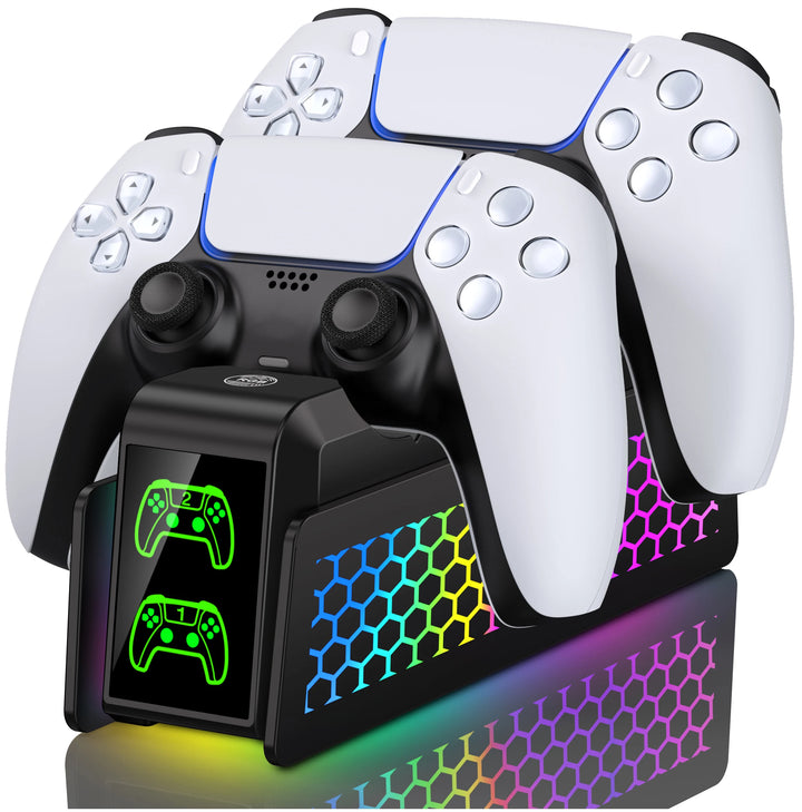 Bee's Nest For PS5/PS5 Slim/PS5 PRO BEBONCOOL FC401 Dual Fast Controller Charger For PS5 DualSense/DualSense Edge Gamepad