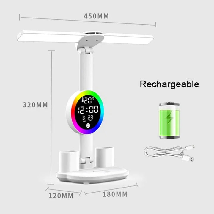 "student reading rechargeable led desk lamp"
