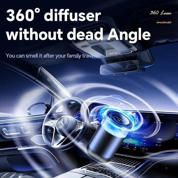 New Smart Car Air Freshener Rechargeable Car Aroma Diffuser Cloud Mist with Sound Pickup Lamp RGB Light for Automotive Interior