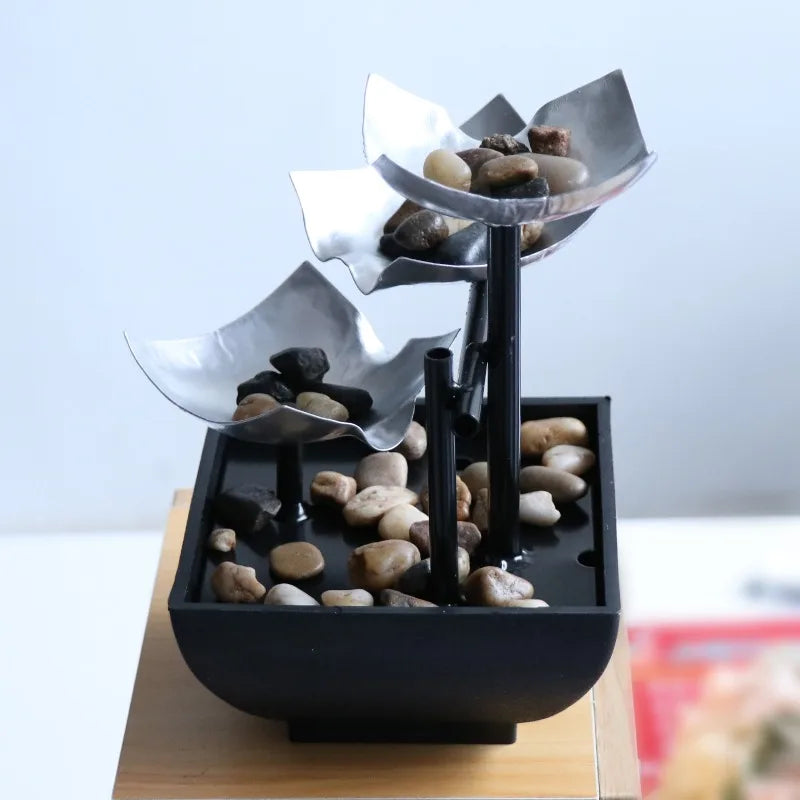 flowing indoor fountain decor for home