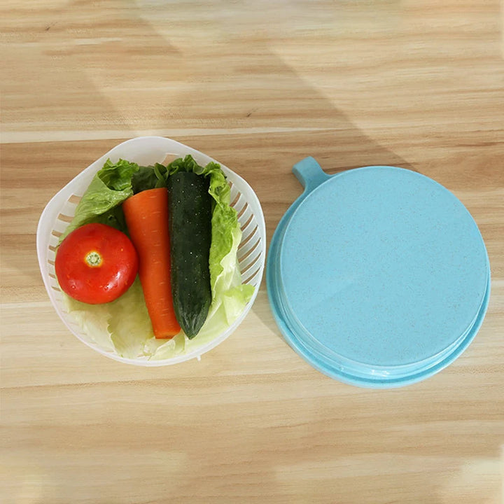 1PC Vegetable Salad Cutter Cutting Bowl Chopper for Vegetable SliceCut Fruit Salad Kitchen Tools Accessorie Gadgets Kitchen Item