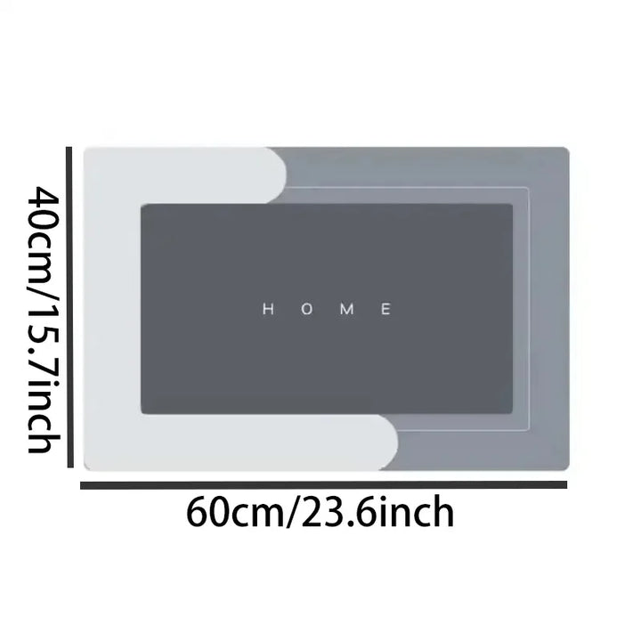 quick drying shower mat with grip