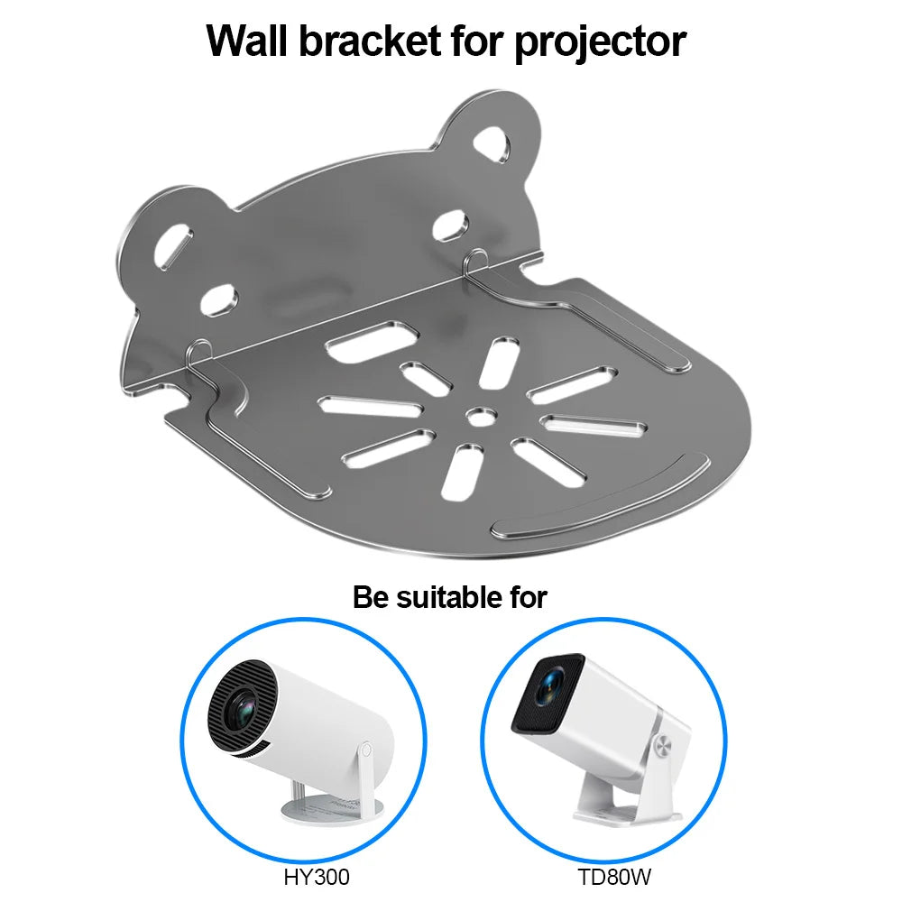 Thundeal Multipurpose Stand Wall Mount Projector Stand Metal Bracket  Compatible with HY300 TD80W projector