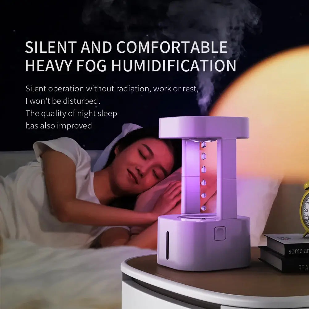 Alt Text: cute humidifier for bedroom with LED light