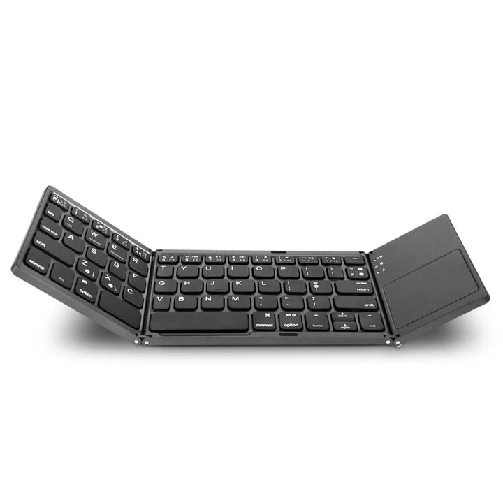 SeenDa Foldable Bluetooth Keyboard with Touchpad Wireless Rechargeable Ultra Slim Pocket Folding Keyboard for Tablet Laptop