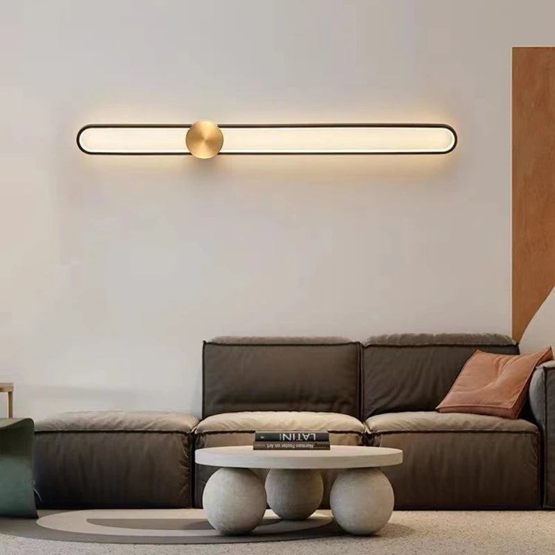 "sleek led wall sconce for bedroom lighting"