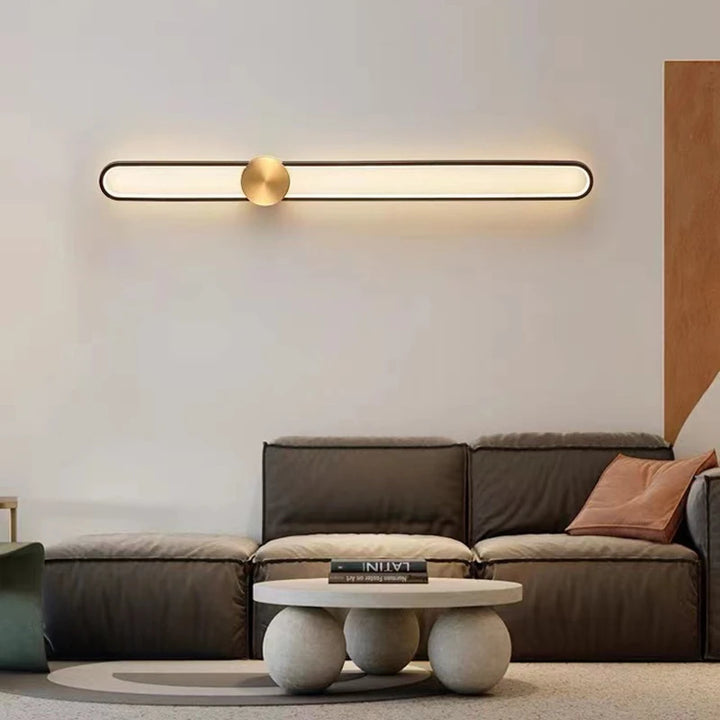 "sleek led wall sconce for bedroom lighting"