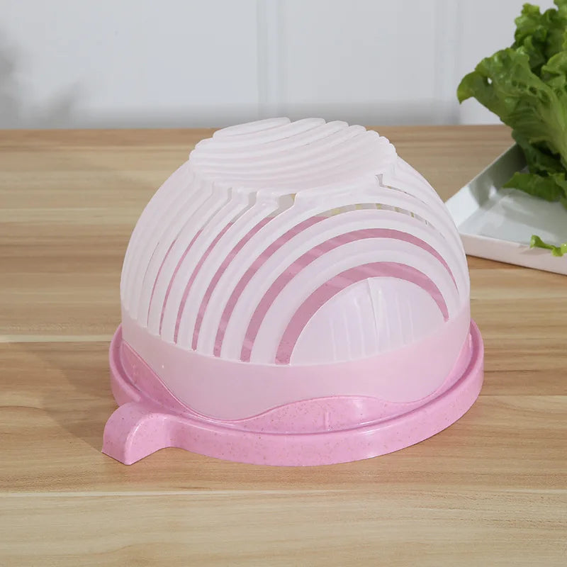 1PC Vegetable Salad Cutter Cutting Bowl Chopper for Vegetable SliceCut Fruit Salad Kitchen Tools Accessorie Gadgets Kitchen Item