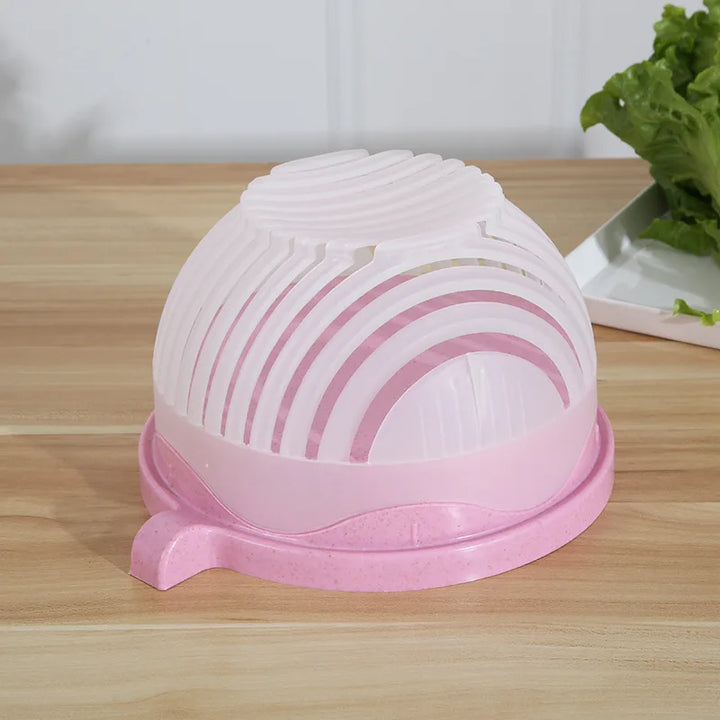 1PC Vegetable Salad Cutter Cutting Bowl Chopper for Vegetable SliceCut Fruit Salad Kitchen Tools Accessorie Gadgets Kitchen Item