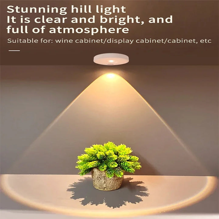 PIR Motion Sensor LED Under Cabinet Lamp Dimmable Rechargeable Night Light Stairs Closet Room Aisle Tube Bar Detector Bulb