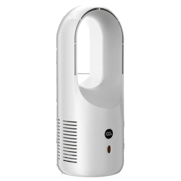Bladeless Fan Household Air Conditioning Fan High Wind Student Dormitory Cooling Fan Rechargeable USB Electric Fan