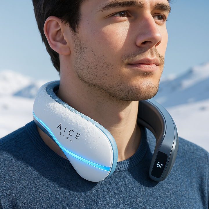 Bladeless neck fan with 6000mAh battery.